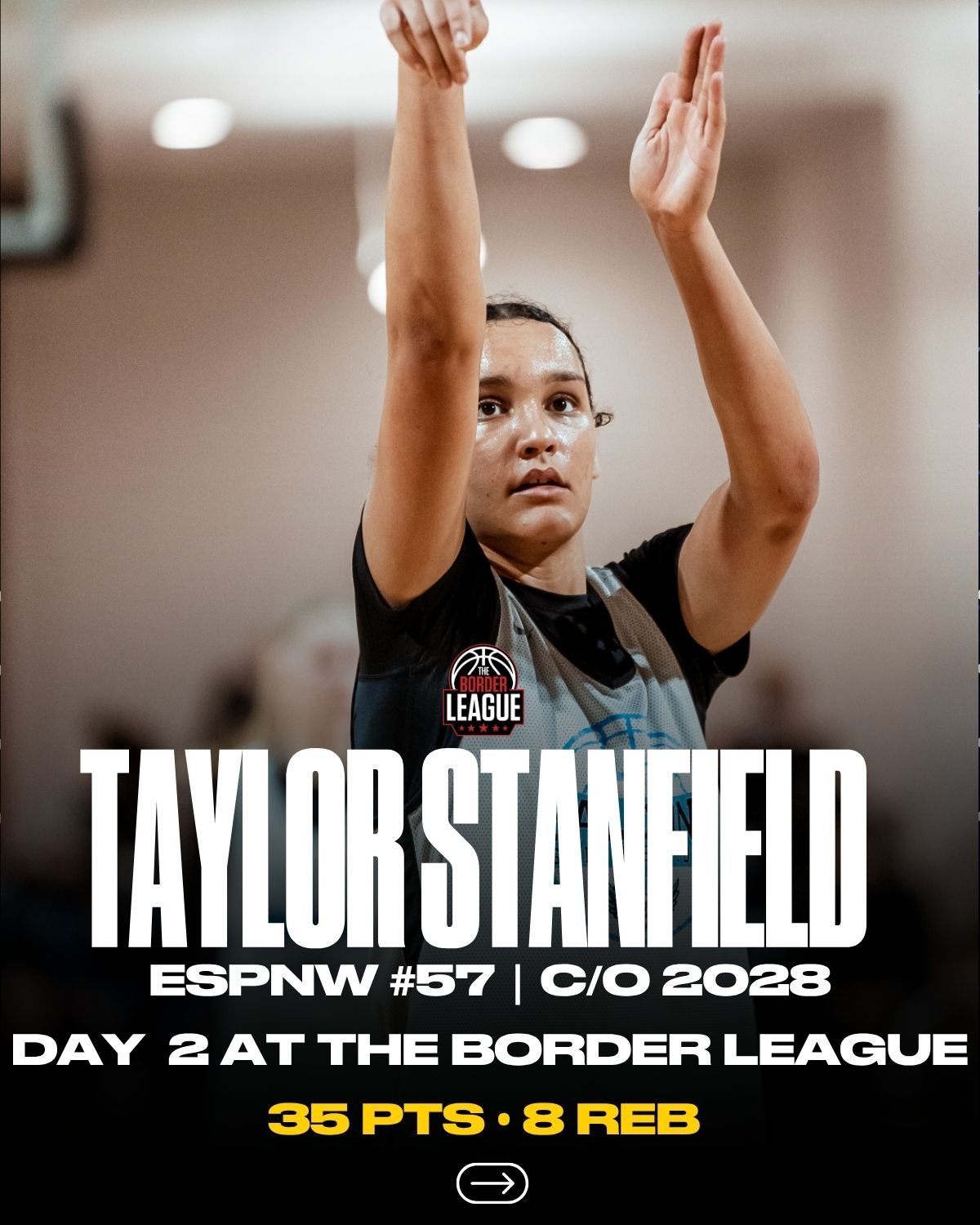 Stanfield scores 35 as Girls National falls to St. James Academy 73–61